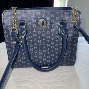 Tommy Hilfiger Monogram Navy Satchel